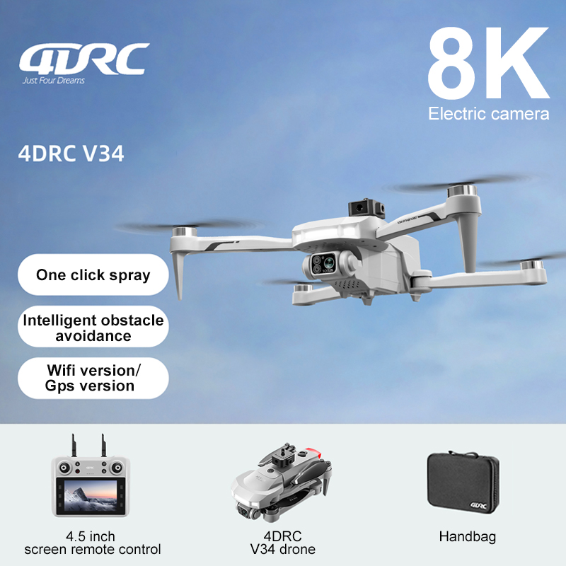 2025 New V34 Drone 8K Camera P - Drone Gimbal Brushless ulasan dan harga