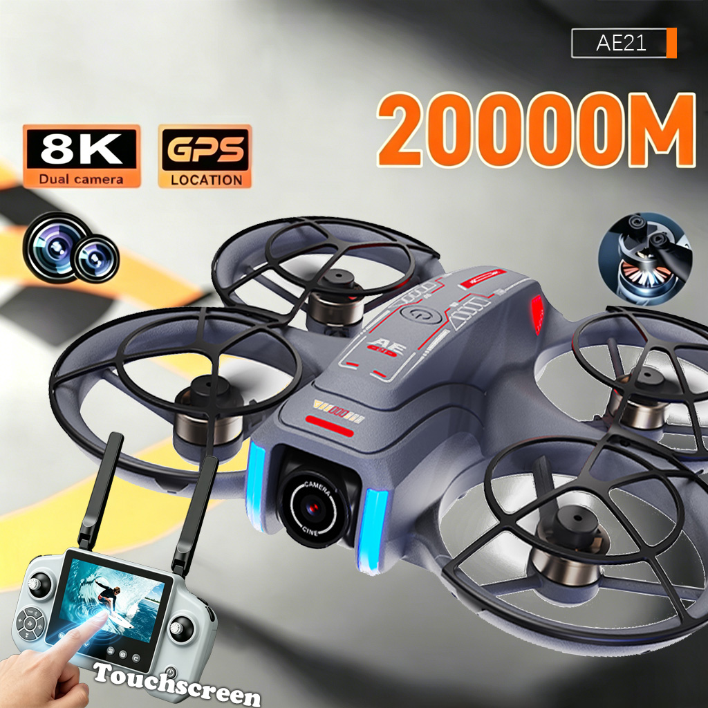 Upgrade AE21 Aerial Drone 8K H - Drone Gimbal 3 Axis ulasan dan harga