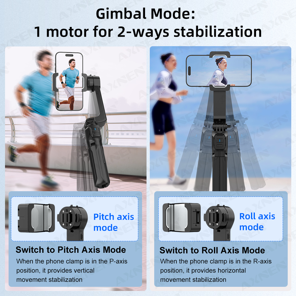 AXNEN HQ2-SE Mobile Phone Stab - Drone Gimbal For Gopro ulasan dan harga