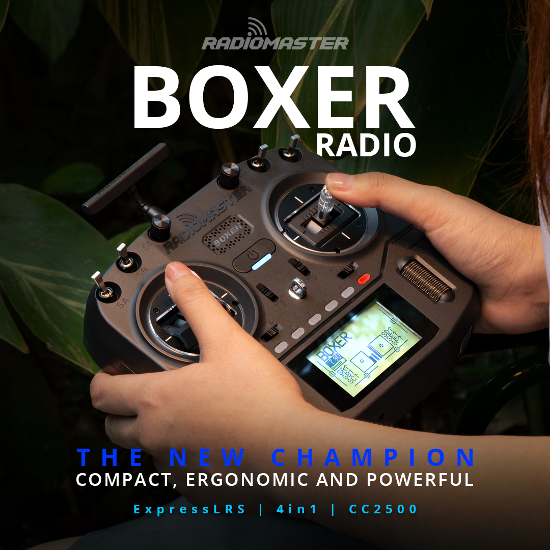 RadioMaster Boxer  2.4G 16ch H - Drone Gimbal Controller ulasan dan harga