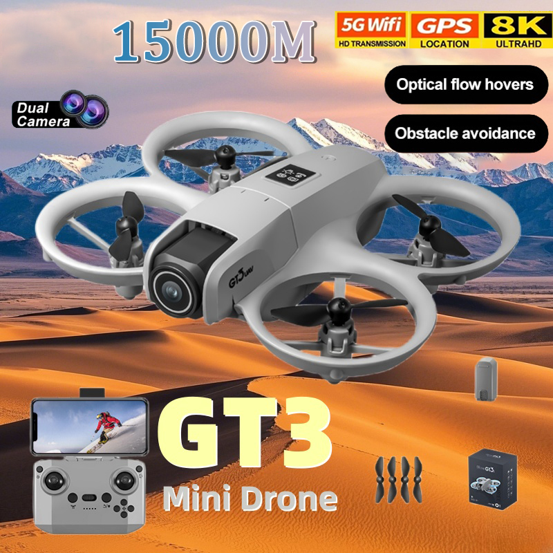 GT3 Drone 8K HD Dual Camera GP - Drone Gimbal Mount ulasan dan harga