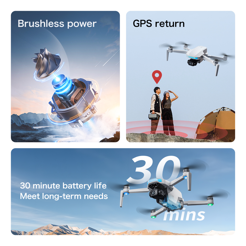 S-X1 MAX GPS Drone with 3-Axis - Drone Gimbal 3 Axis ulasan dan harga