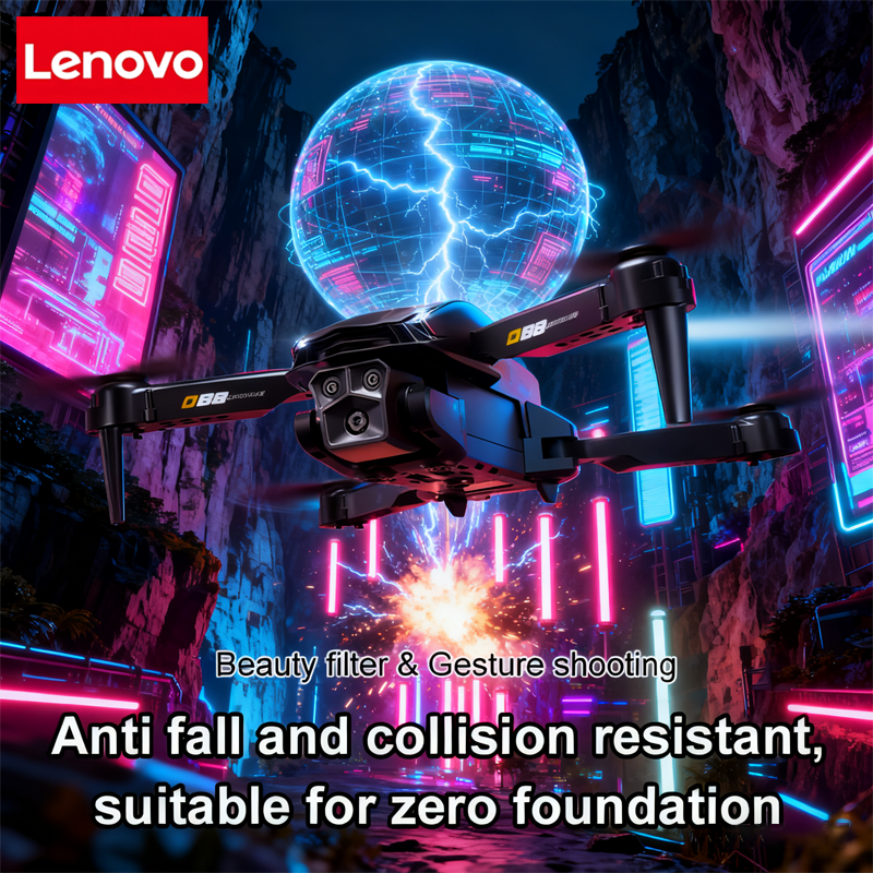 Lenovo D88 Drone 8K Aerial HD  - Drone Gimbal Mount ulasan dan harga