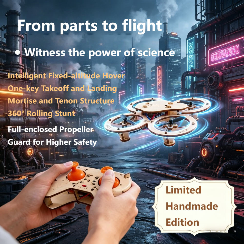 2026 New Wooden DIY Assembled  - Drone Gimbal Controller ulasan dan harga