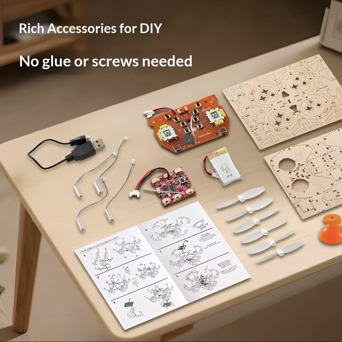 2026 New Wooden DIY Assembled  - Drone Gimbal Controller ulasan dan harga