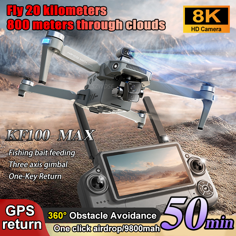 SJRC KF100 MAX 8K UHD Photo HD - Drone Gimbal Case ulasan dan harga