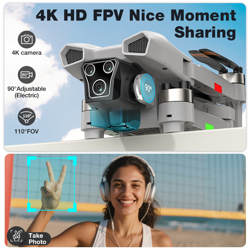 2026 Hot L017 Pro Drone Brushl - Drone Gimbal 3 Axis ulasan dan harga