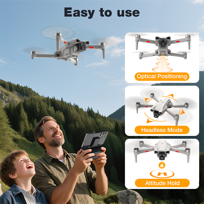 2026 Hot L017 Pro Drone Brushl - Drone Gimbal 3 Axis ulasan dan harga