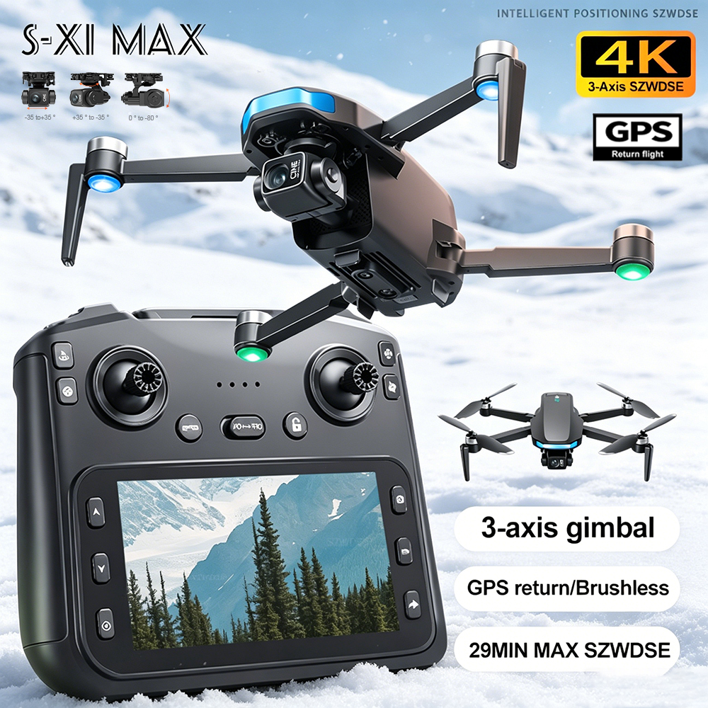 New S-X1 MAX Drone GPS 8K Prof - Drone Gimbal 3 Axis ulasan dan harga