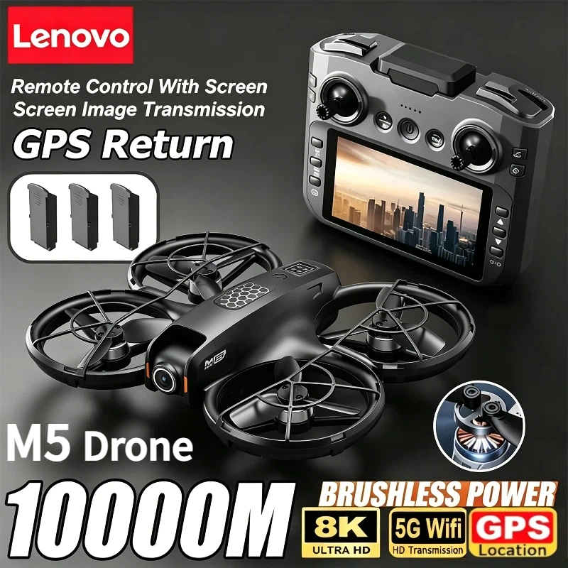 Lenovo M5 Drone 8K Professiona - Drone Gimbal 3 Axis ulasan dan harga
