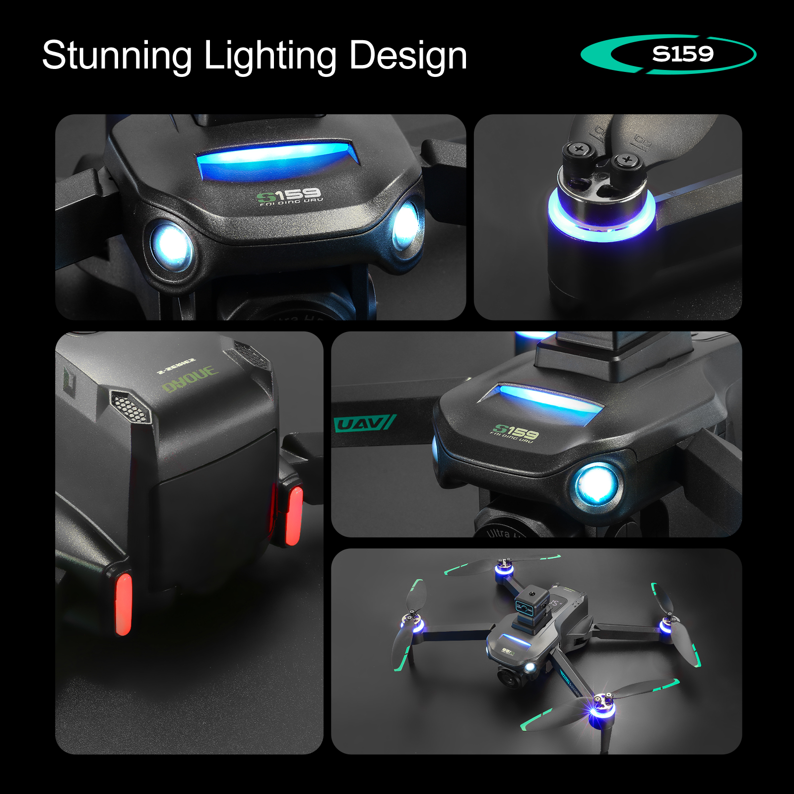 S159 GPS Drone 4K Profesional  - Drone Gimbal Brushless ulasan dan harga
